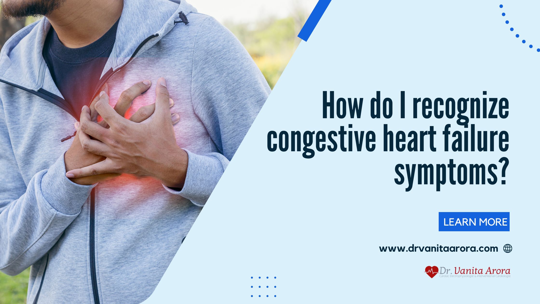 How do I recognize congestive heart failure symptoms?